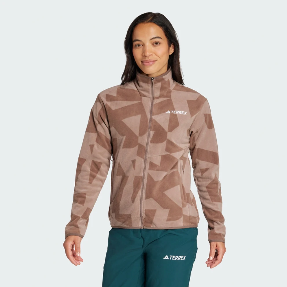 Multi Printed Full-Zip Fleece Women's Track Top