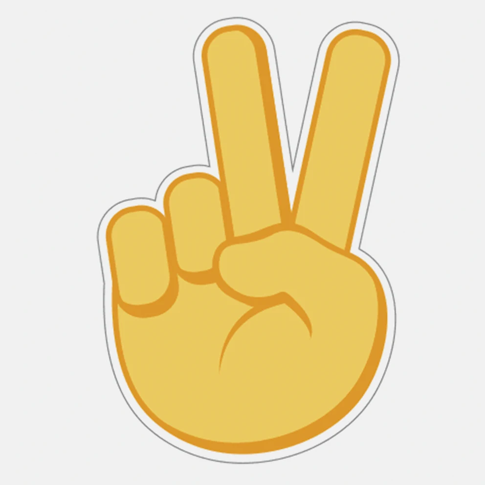 Jibbitz Peace Hand Sign