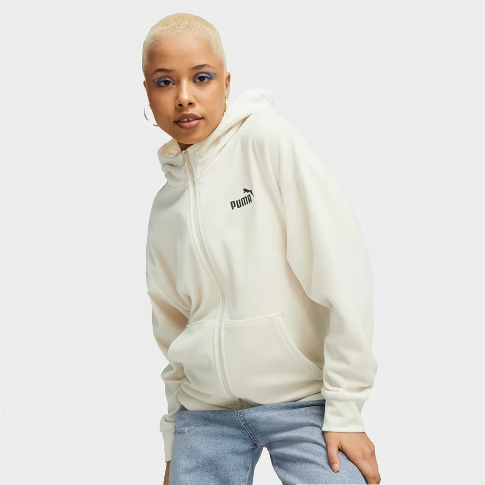 Essentials Elevated Velour Full Zip Women's Track Top