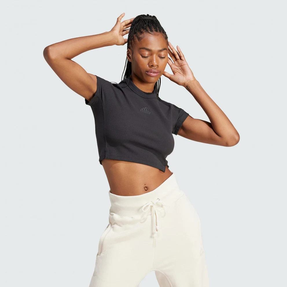 Lounge Ribbed Women's Cropped T-Shirt
