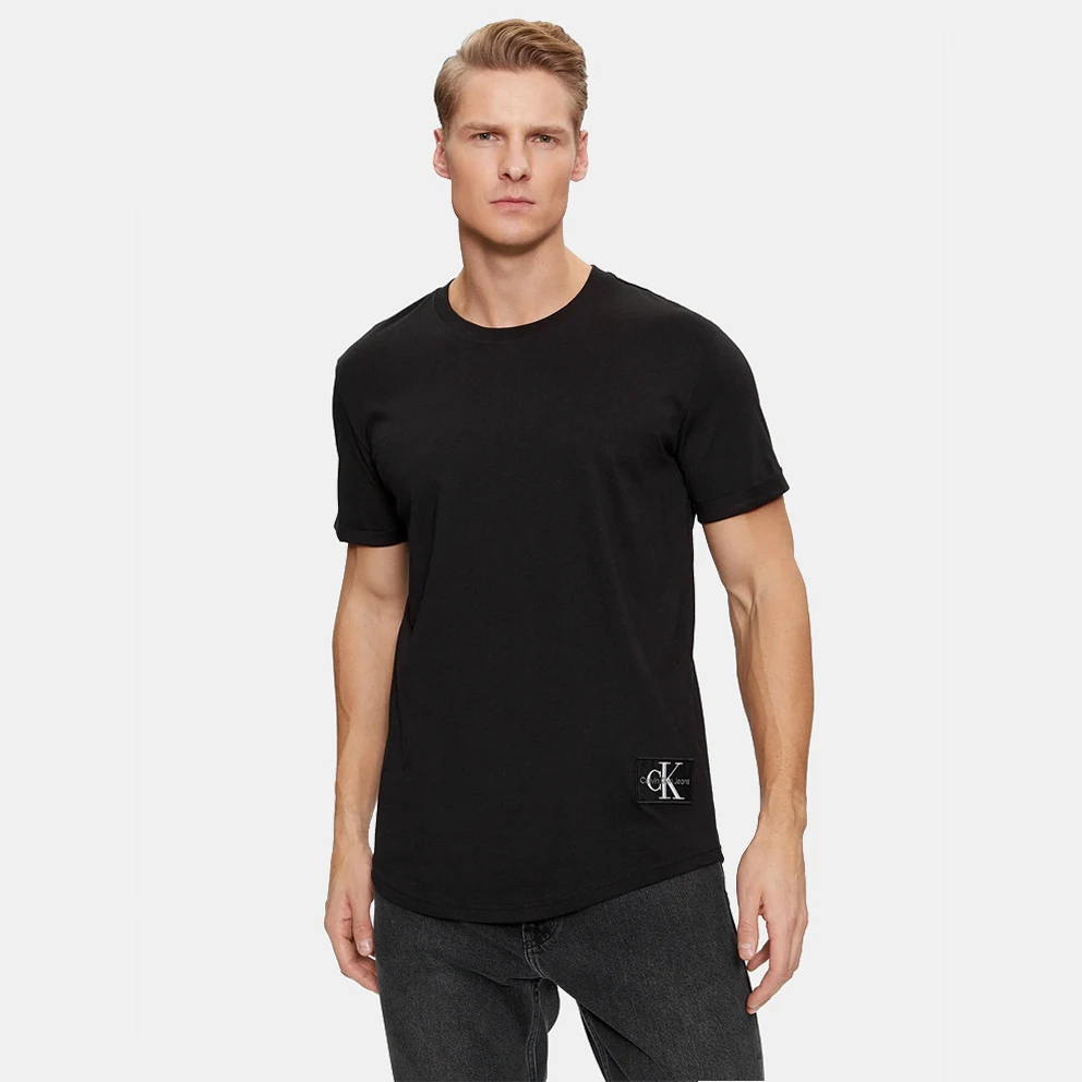 Badge Turn Up Sleeve Men's T-Shirt