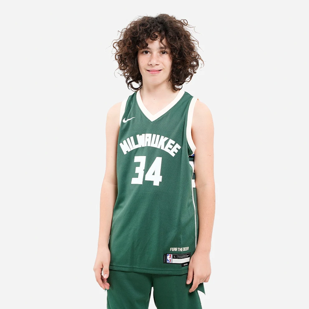 NBA Giannis Antetokounmpo Milwaukee Bucks Kids' Basketball Jersey