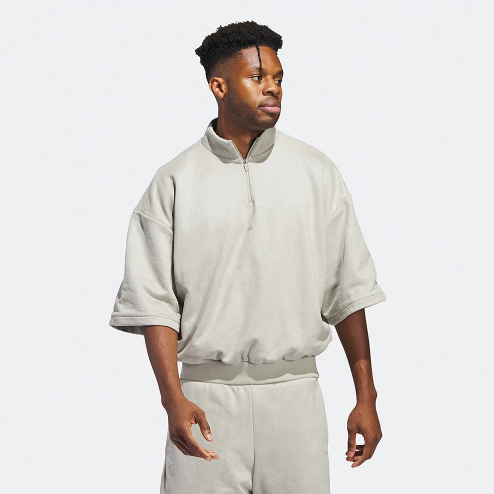 Basketball Sueded Half-Zip Unisex T-Shirt