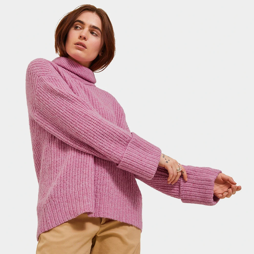 Roll Neck Knit Women's Sweater