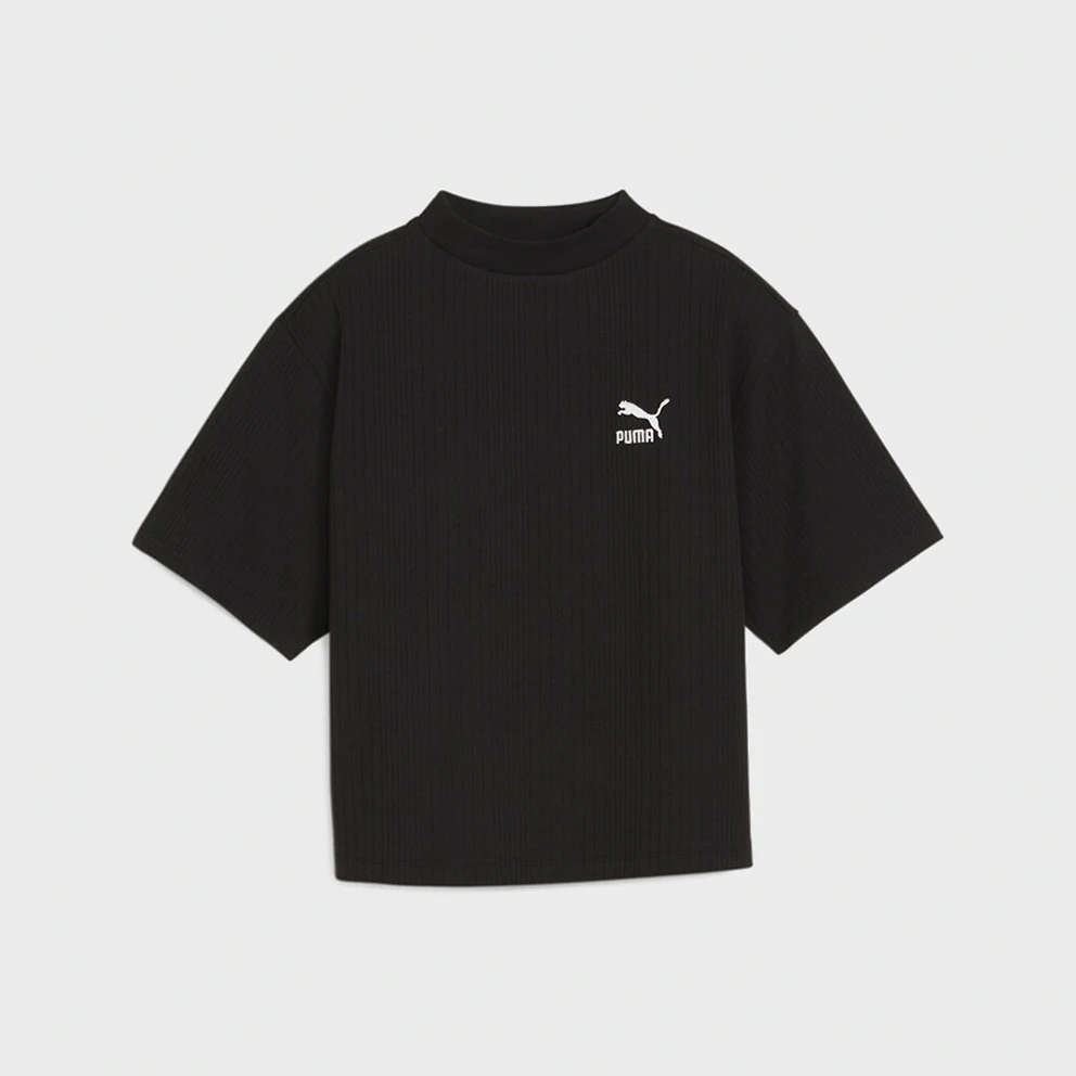 Classics Ribbed Relaxed Mock Neck Women's T-shirt