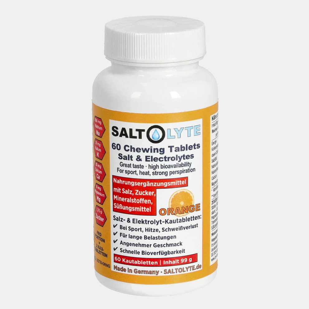 60 Salt & Electrolytes Chewing Tablets Οrange