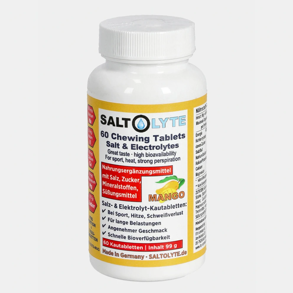 60 Salt & Electrolytes Chewing Tablets Μango