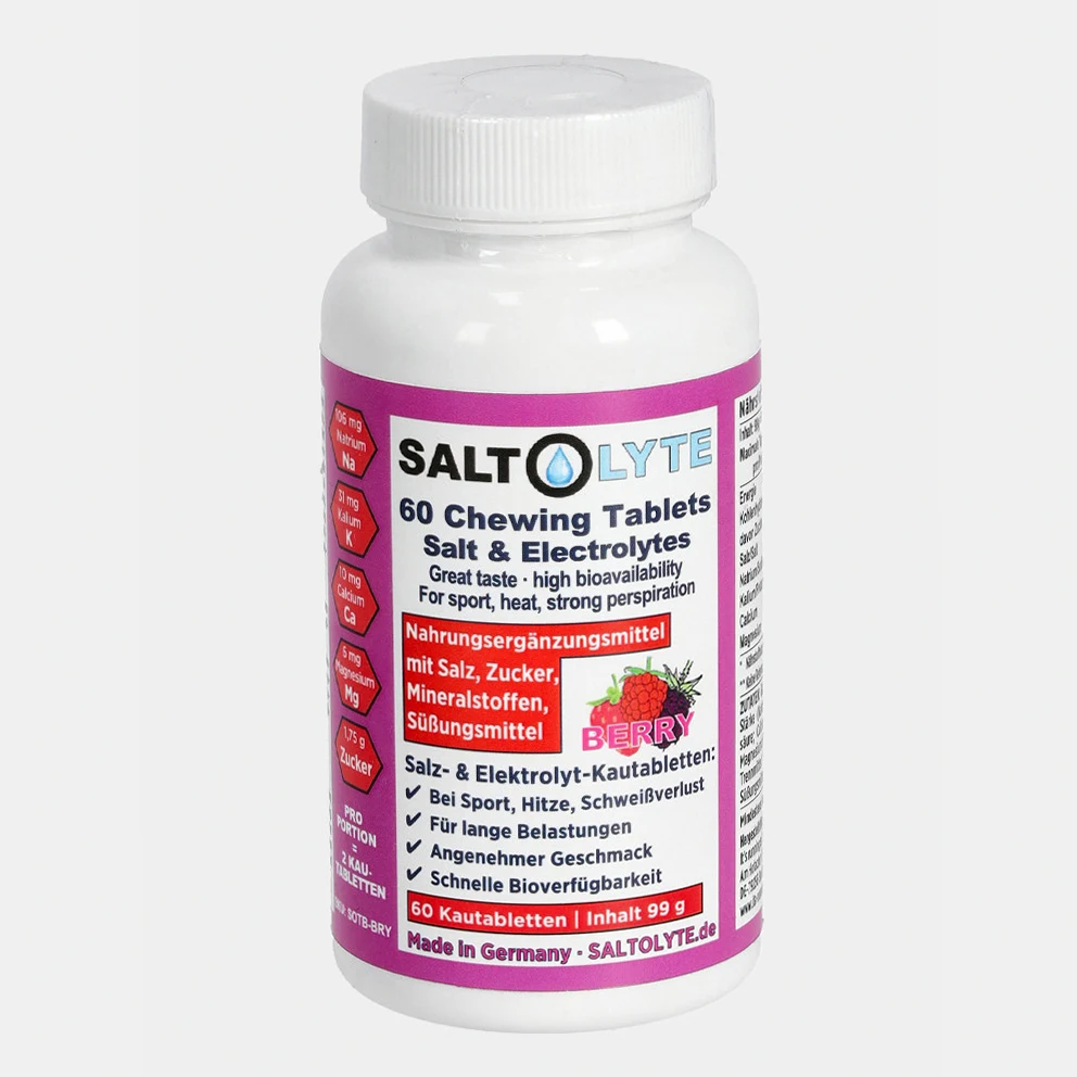 60 Salt & Electrolytes Chewing Tablets Βerry