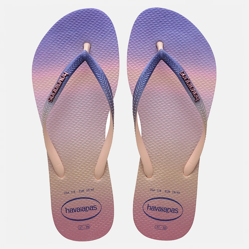 Slim Logo Metallic Unisex Flip Flops