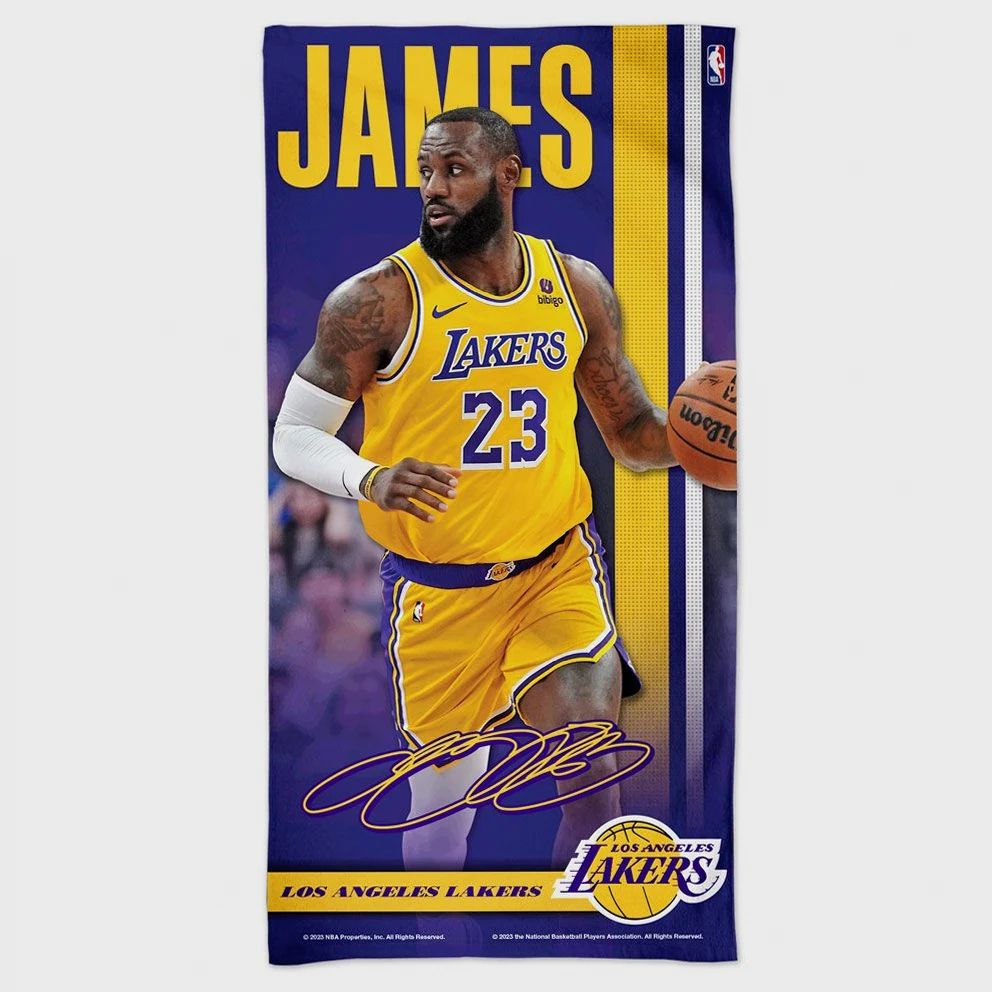 NBA James Los Angeles Lakers Beach Towel 152 x 76 cm