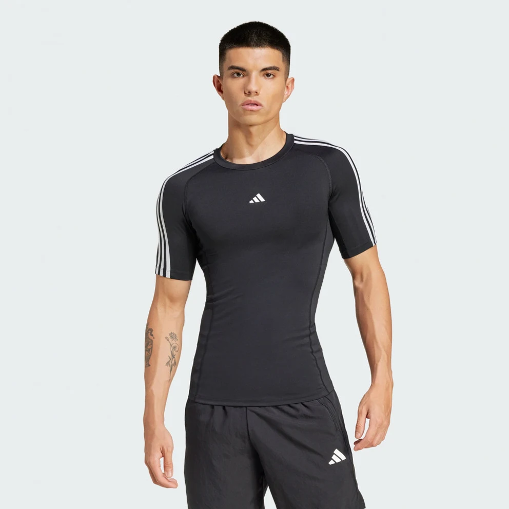 Techfit Compression Training 3-Stripes Men's T-Shirt