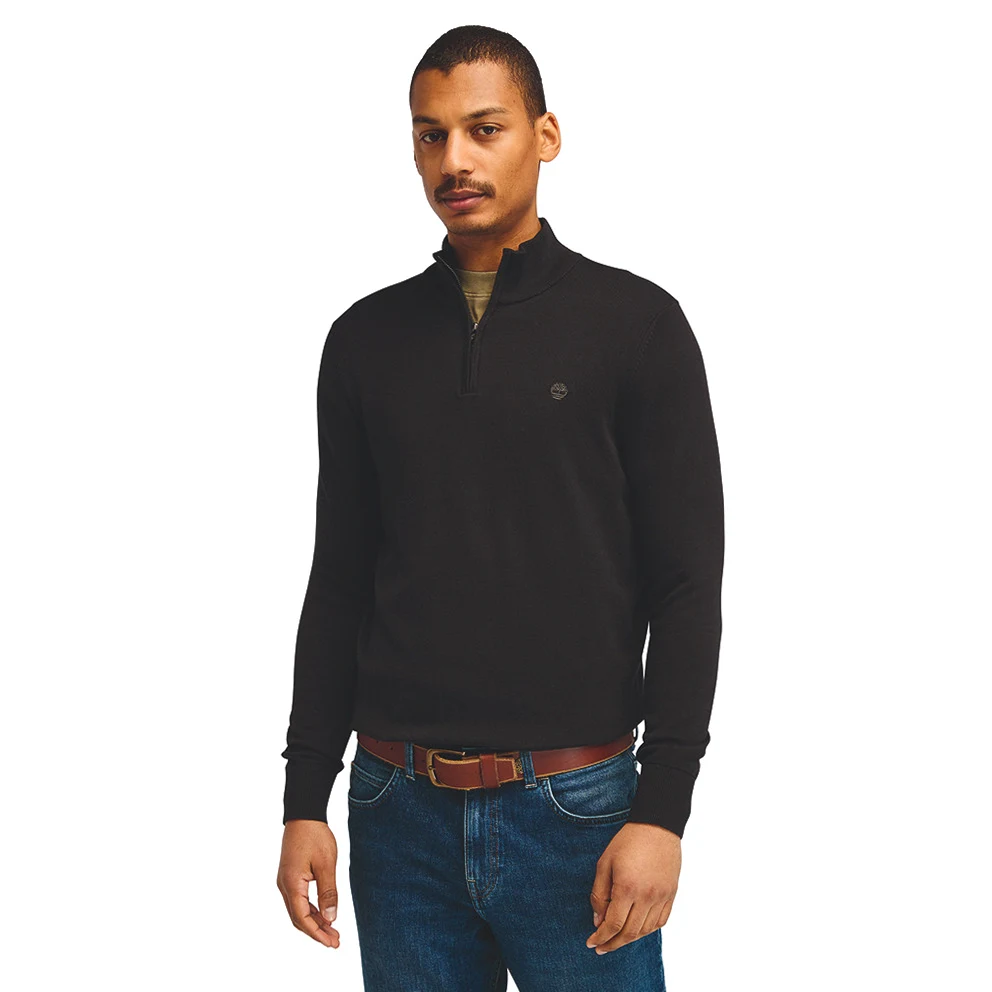 Cotton 1/4 Zip Men's Sweater
