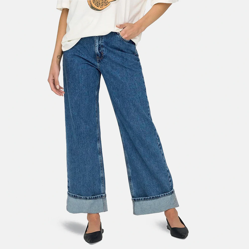 Onlhope Wide Fold Up Women's Jeans