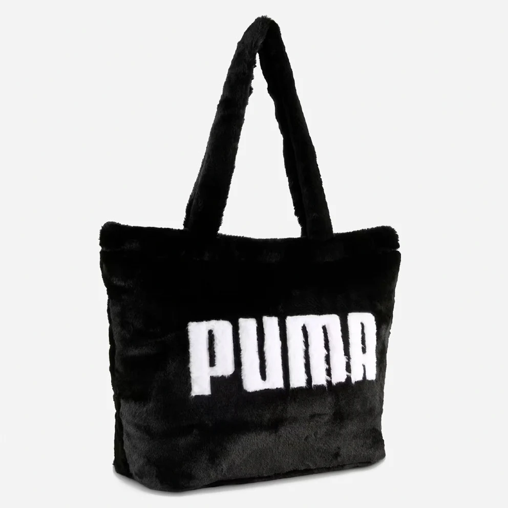 Up Faux Fur Shopper Tote Bag