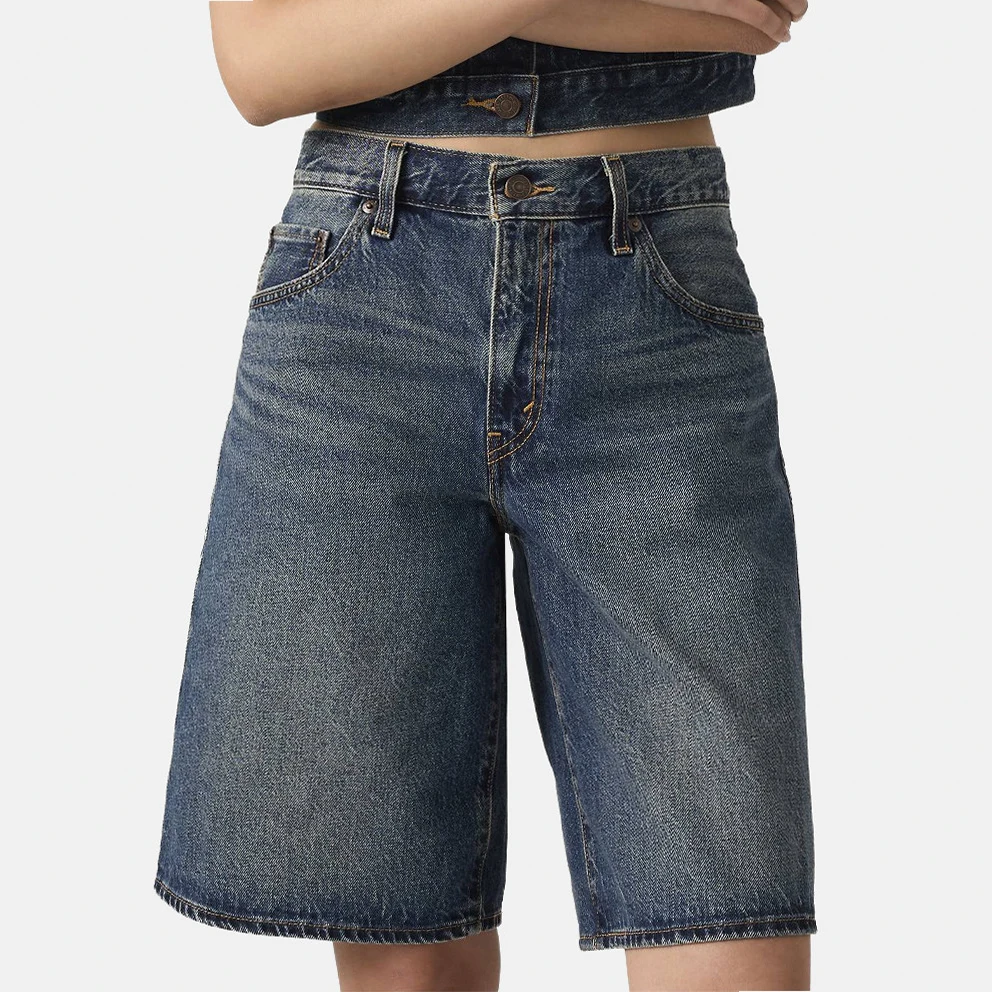 Baggy Dad Jort Dark Indigo Women's Jean Shorts