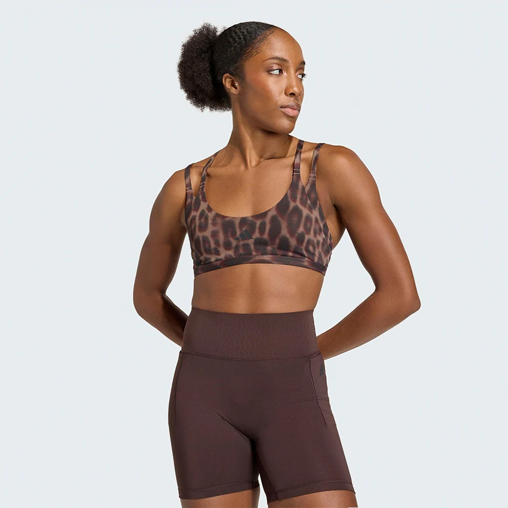 W Optime Workout Leopard Strappy Light Supp