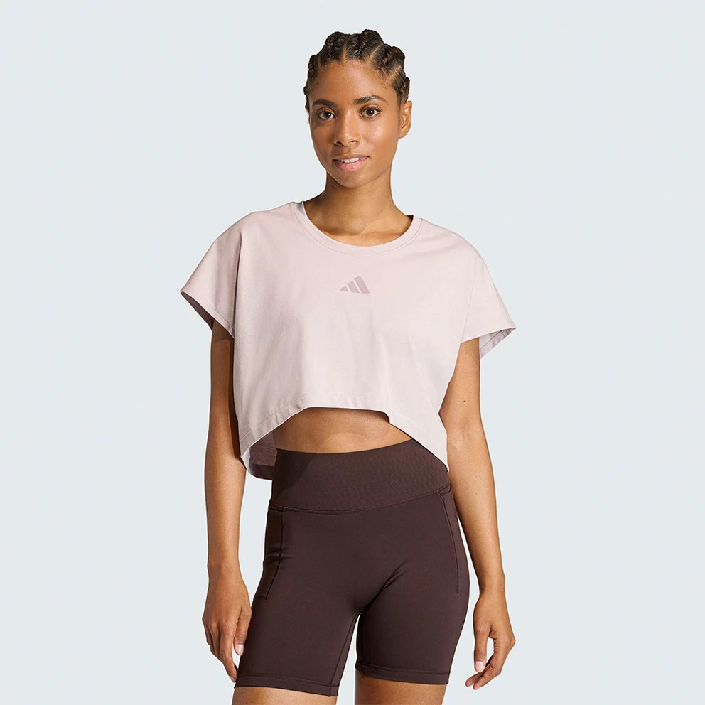 W Power Workout Cropped Boxy 3-Stripes Tank