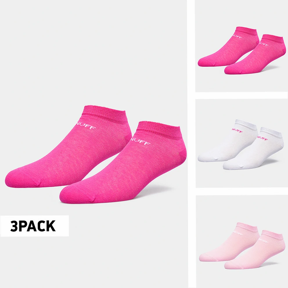 Logo no show 3-Pack Kid's Socks