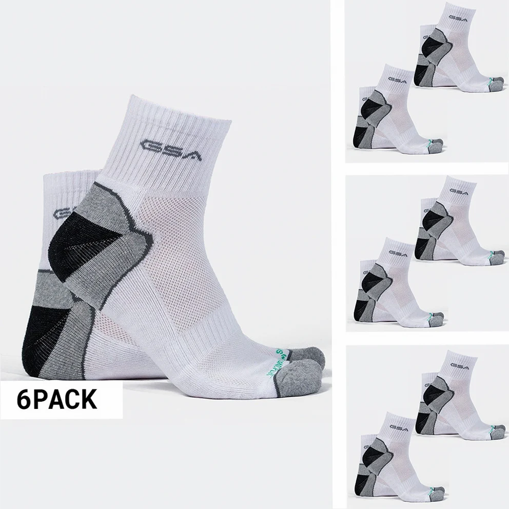 Quarter Extra Cushioned Organic Plus 6-Pack Men's Socks