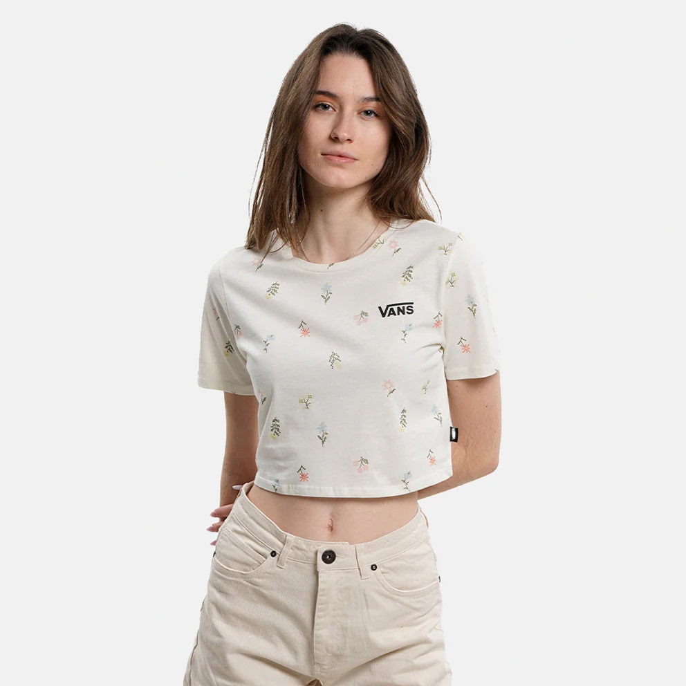 Micro Ditsy Crew Women's Cropped T-Shirt