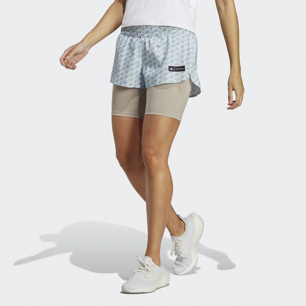 x Marimekko Run Icon 3 Bar Logo 2-In-1 Women's  Running Shorts