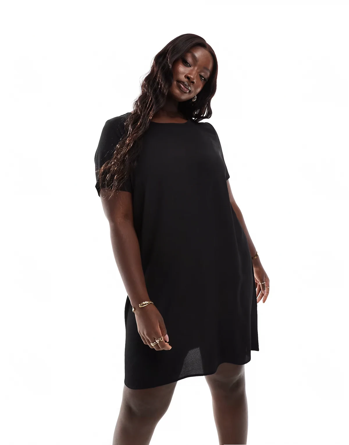 – Tunika-Kleid in Schwarz