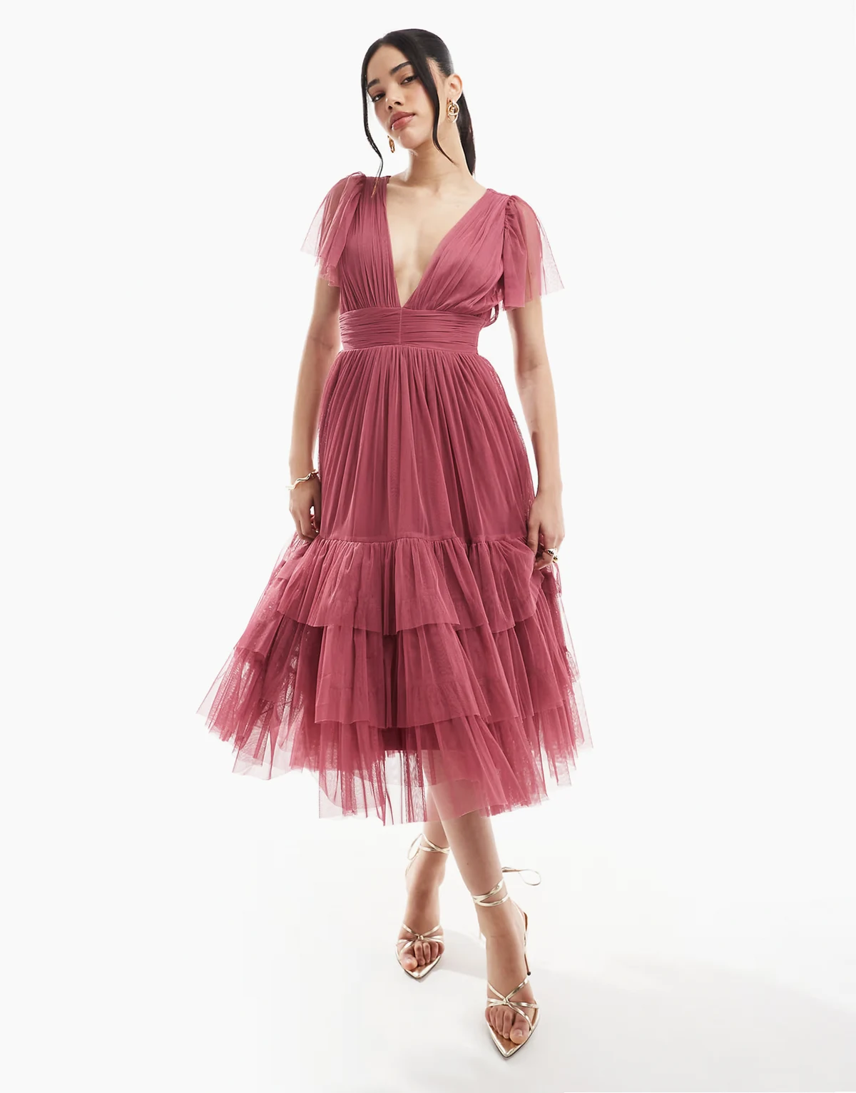 Bridesmaid Madison midi dress in orchid