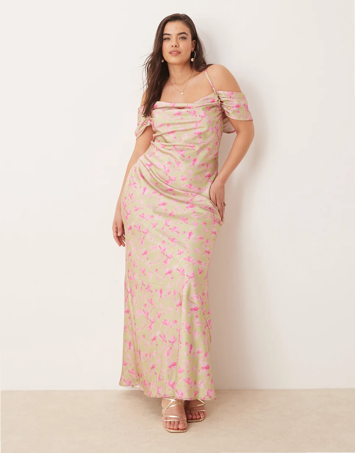 cold shoulder maxi dress