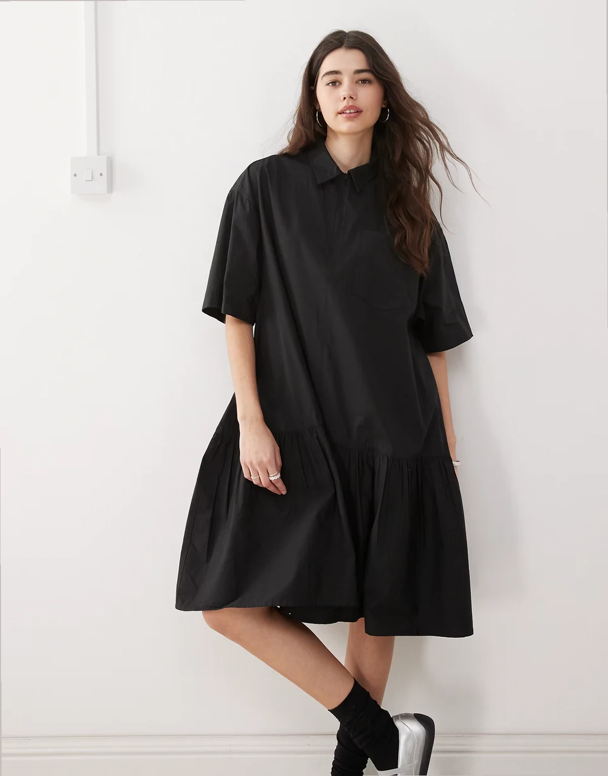 – Hemdkleid in Schwarz