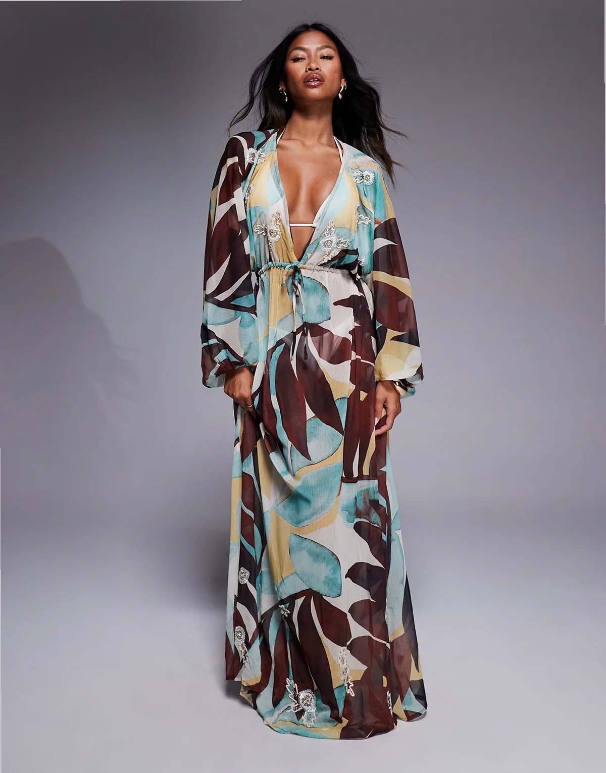 kaftan in blue