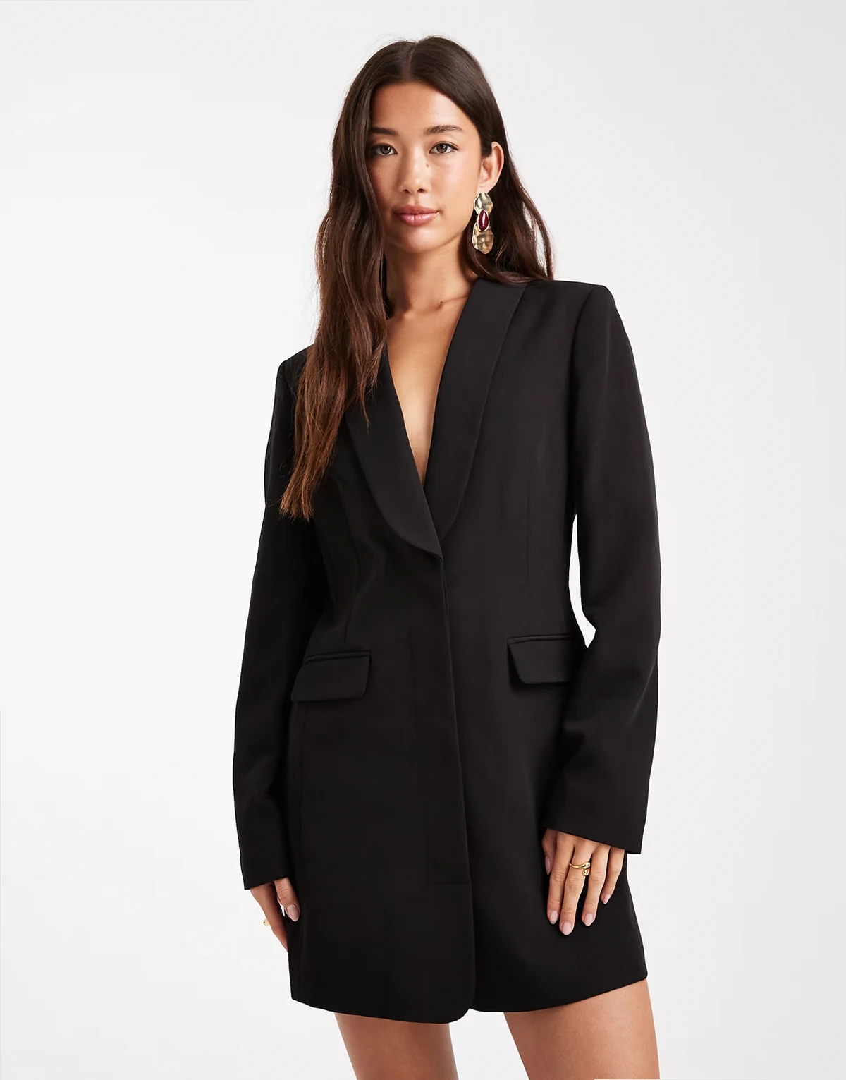– Elegantes Blazerkleid in Schwarz