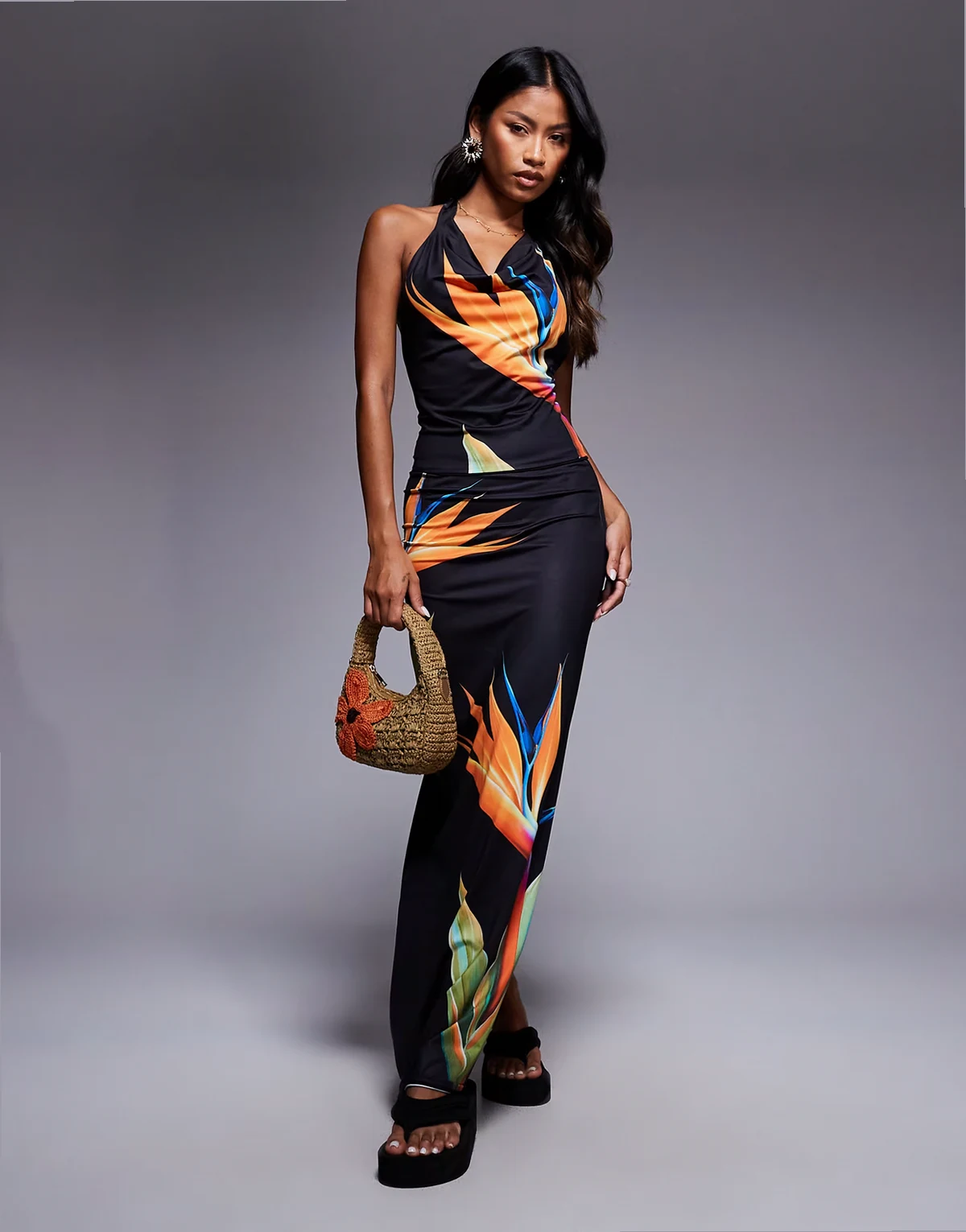 bird of paradise beach set in multi