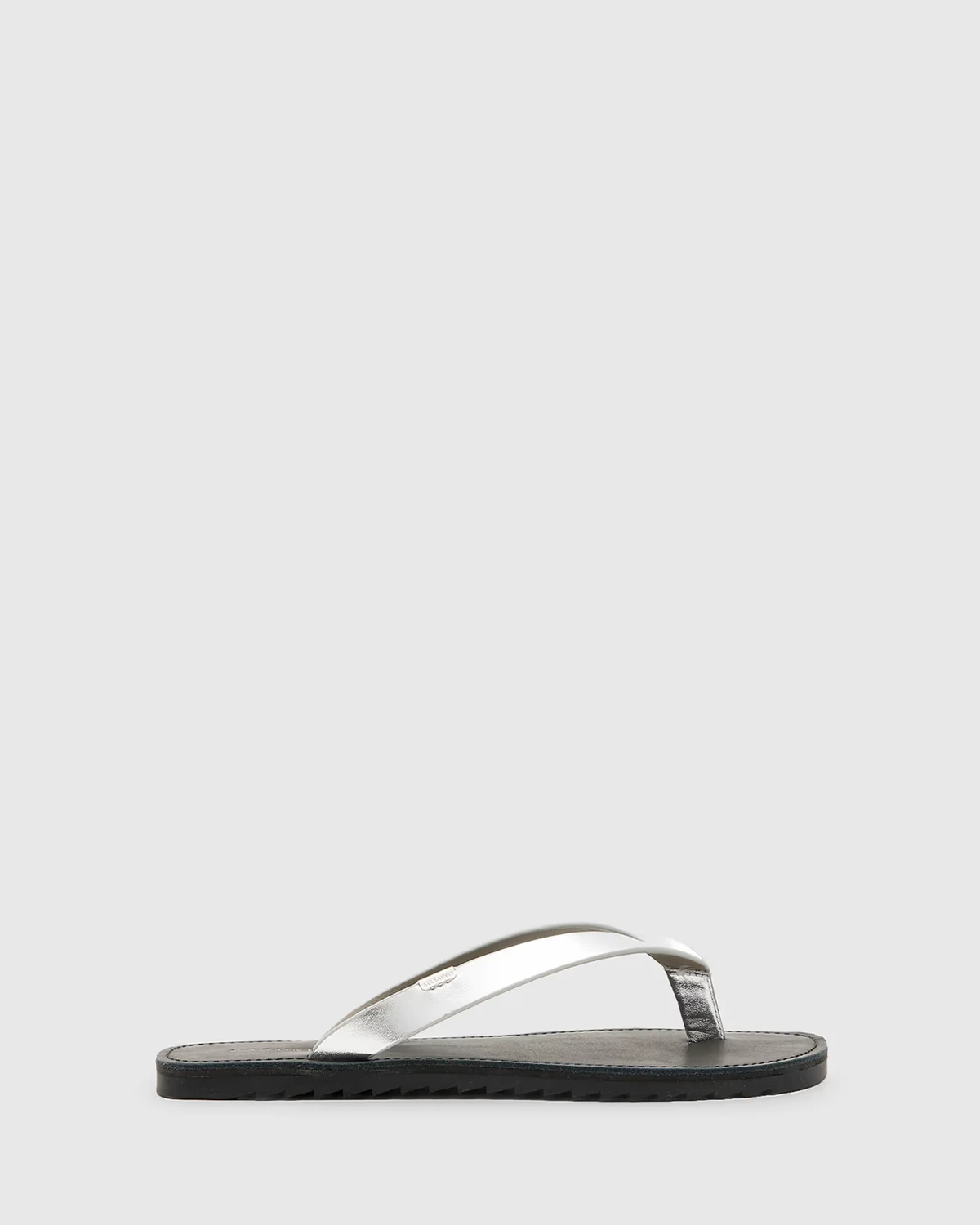 Sydney leather thong sandals in silver