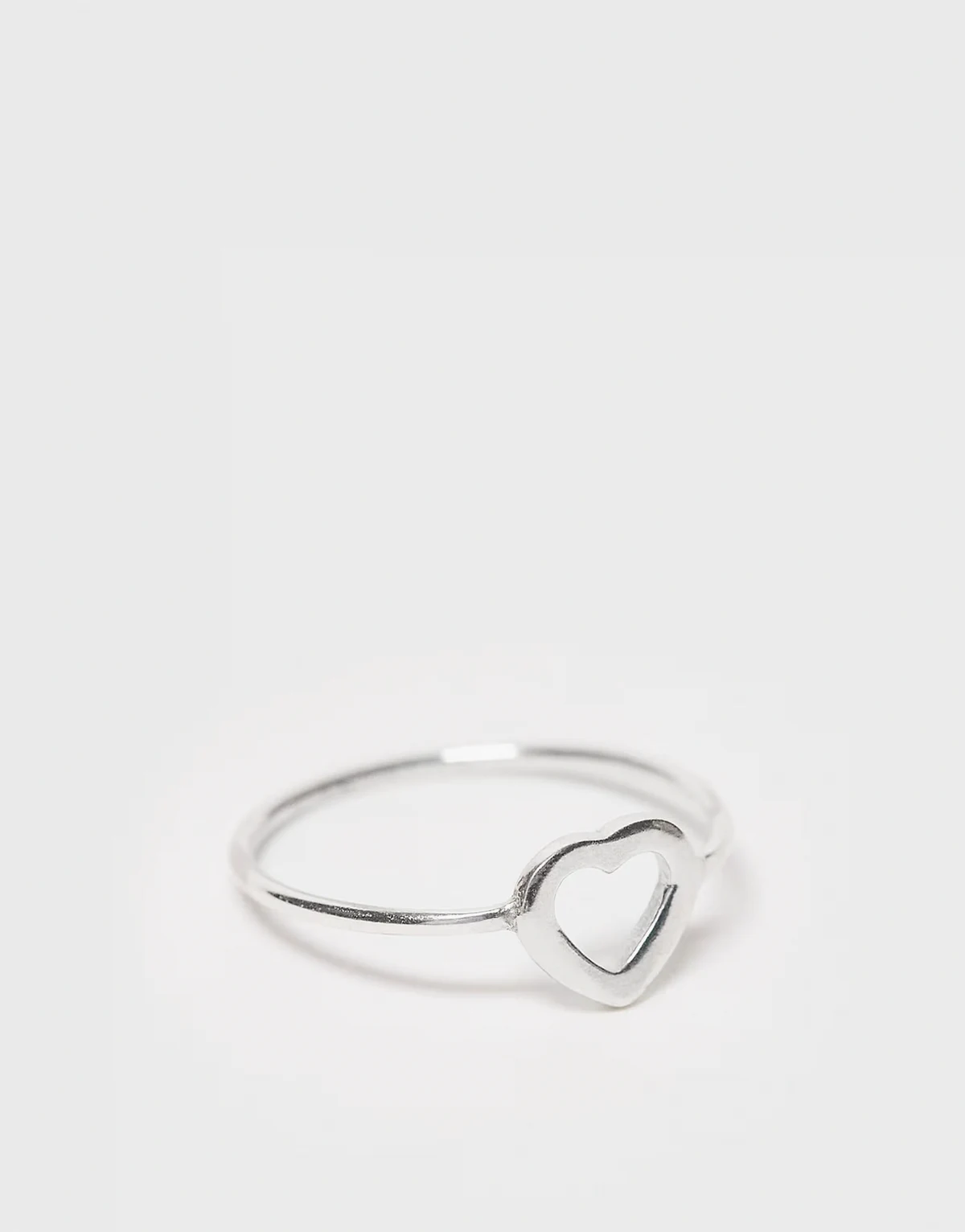 – Ring mit offenem Herz-Design in Silber