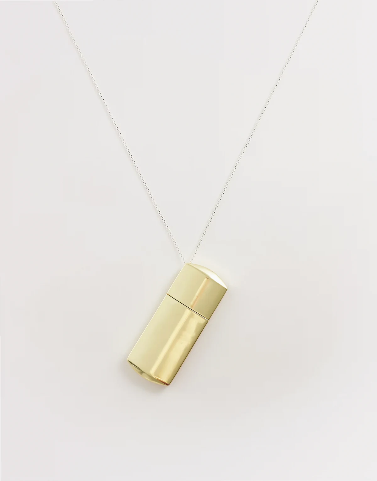 lighter charm necklace in gold