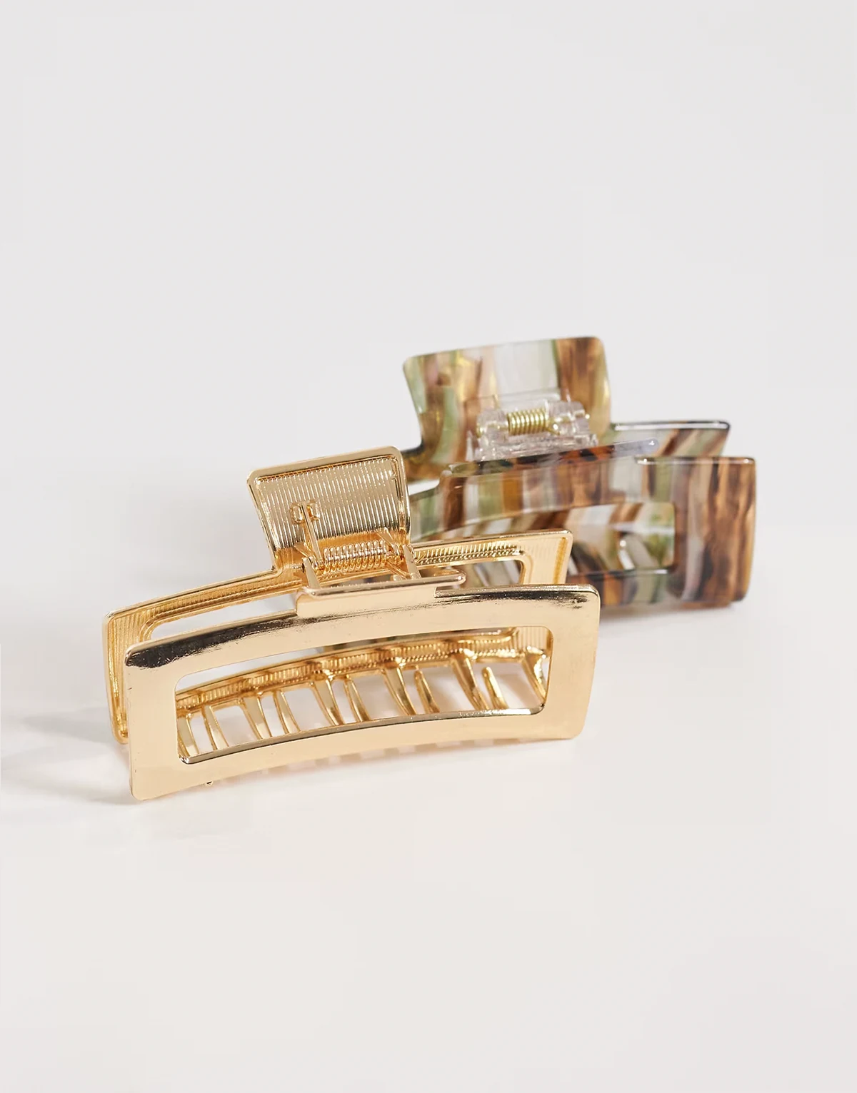 – Haarspangen in Hellbraun, 2er-Pack