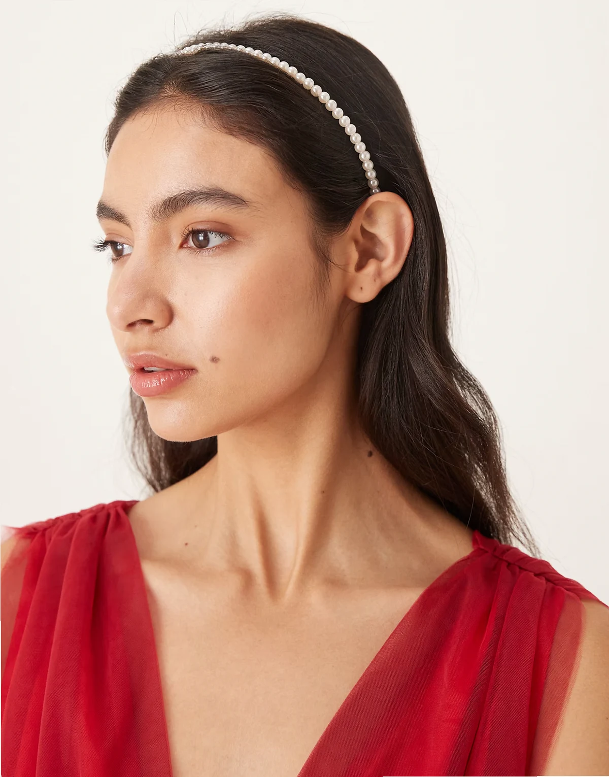 headband in faux pearl