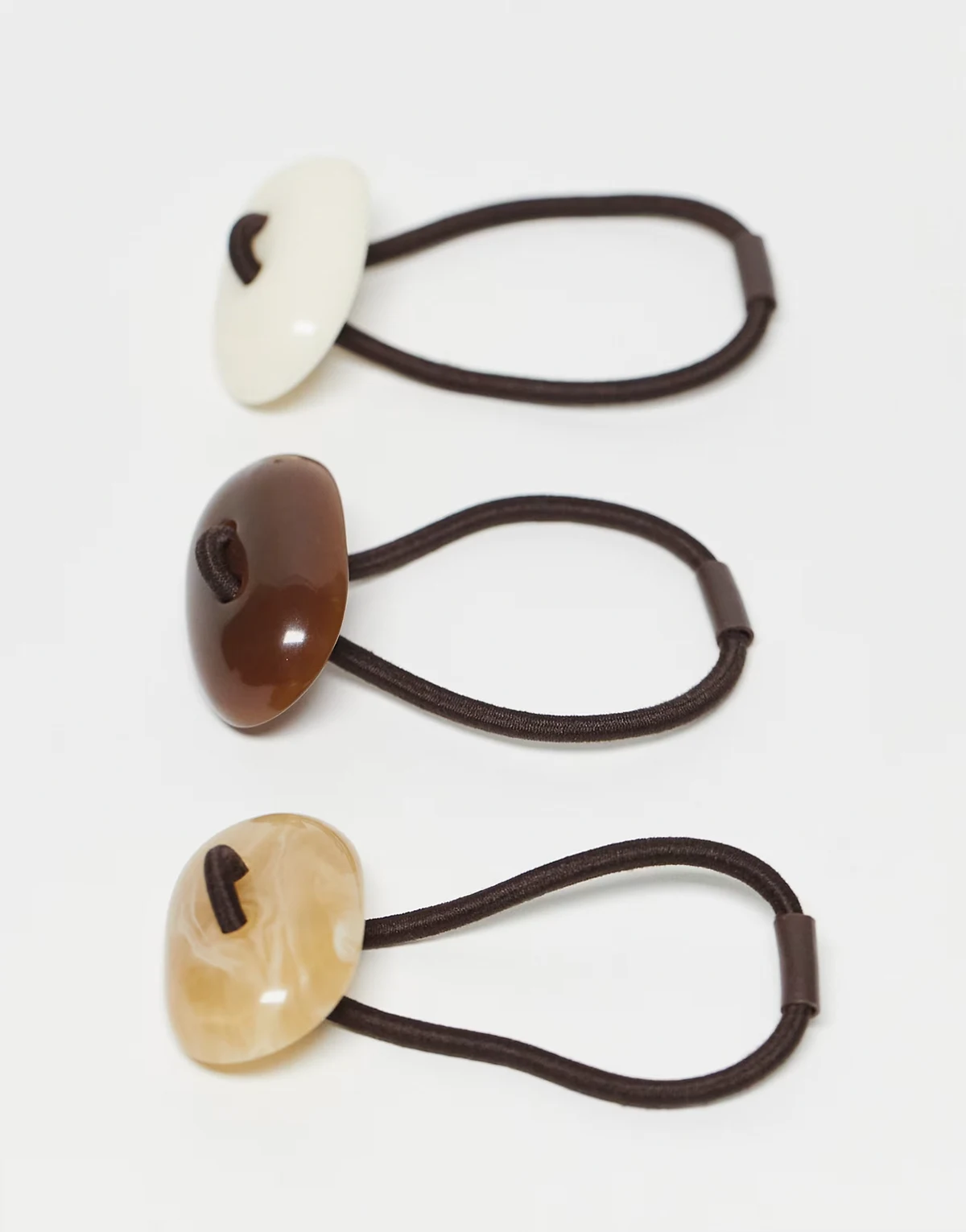 – 3er-Pack Haargummi in Neutral