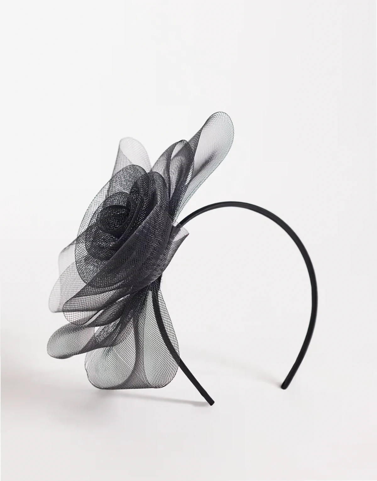 – Kopfschmuck mit Blumendesign in Schwarz