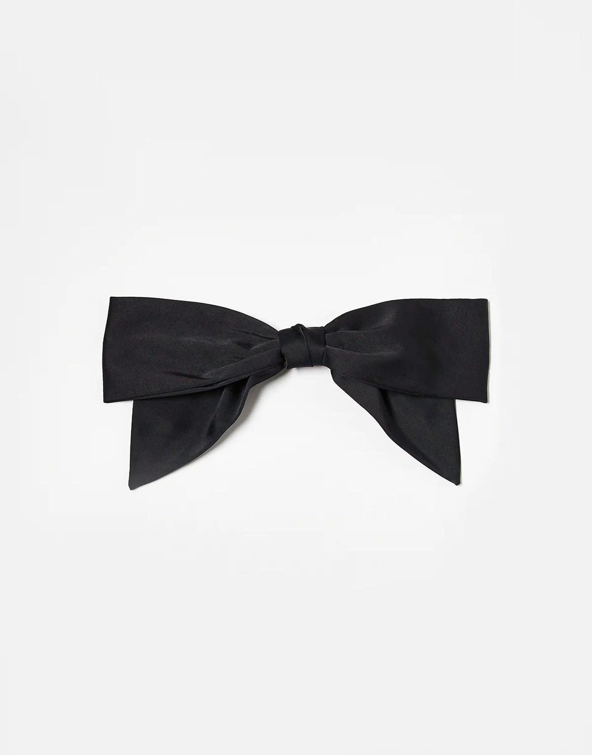Fabric Bow Hair Clip 1 Pack - Black
