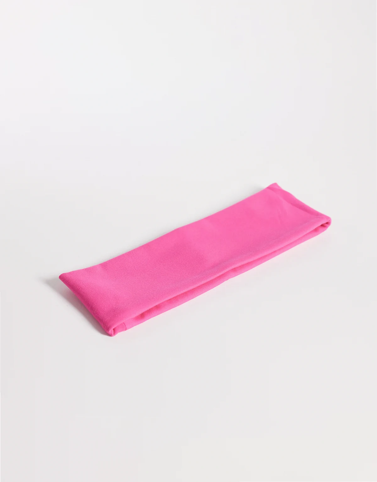 Icon soft touch yoga wide headband in hot pink