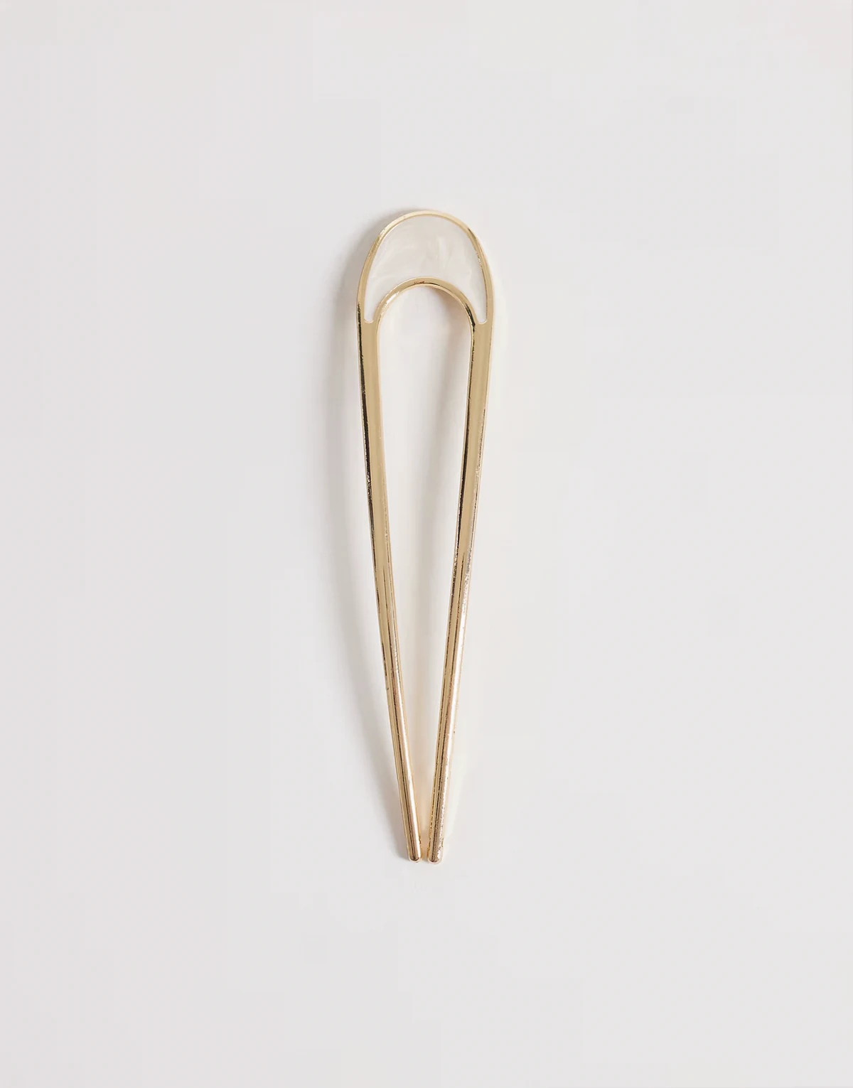 – Französische Anstecknadel in goldfarbener Metallic-Optik