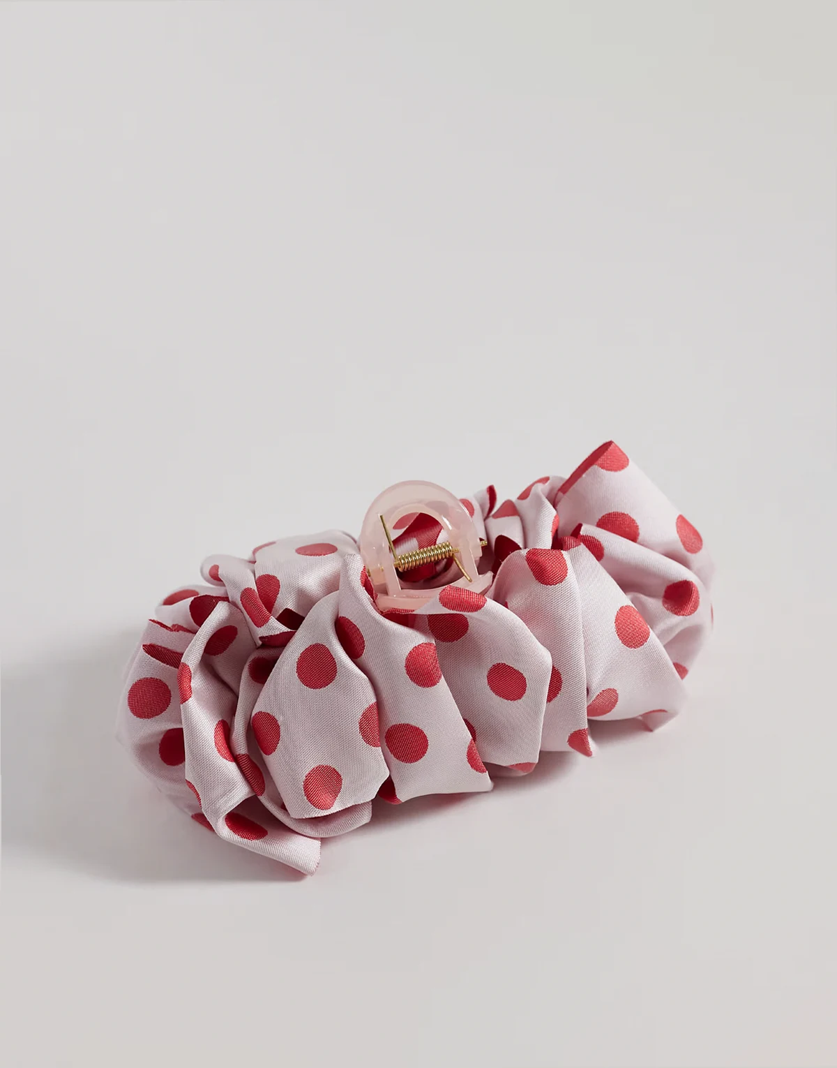 Dream Sister Jane polka dot jacquard hair claw clip in pink