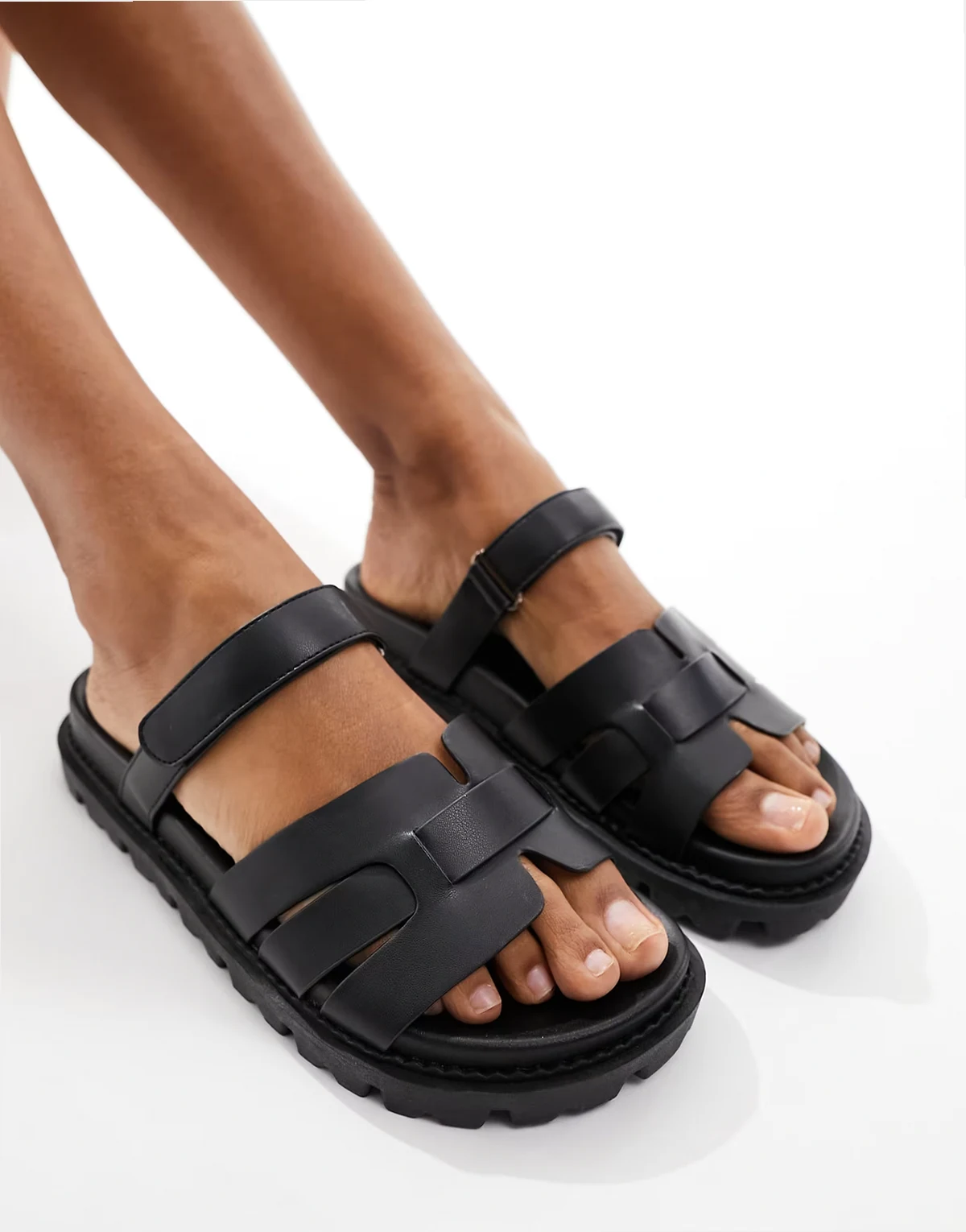 Simmi London – Adelle – Czarne sandały