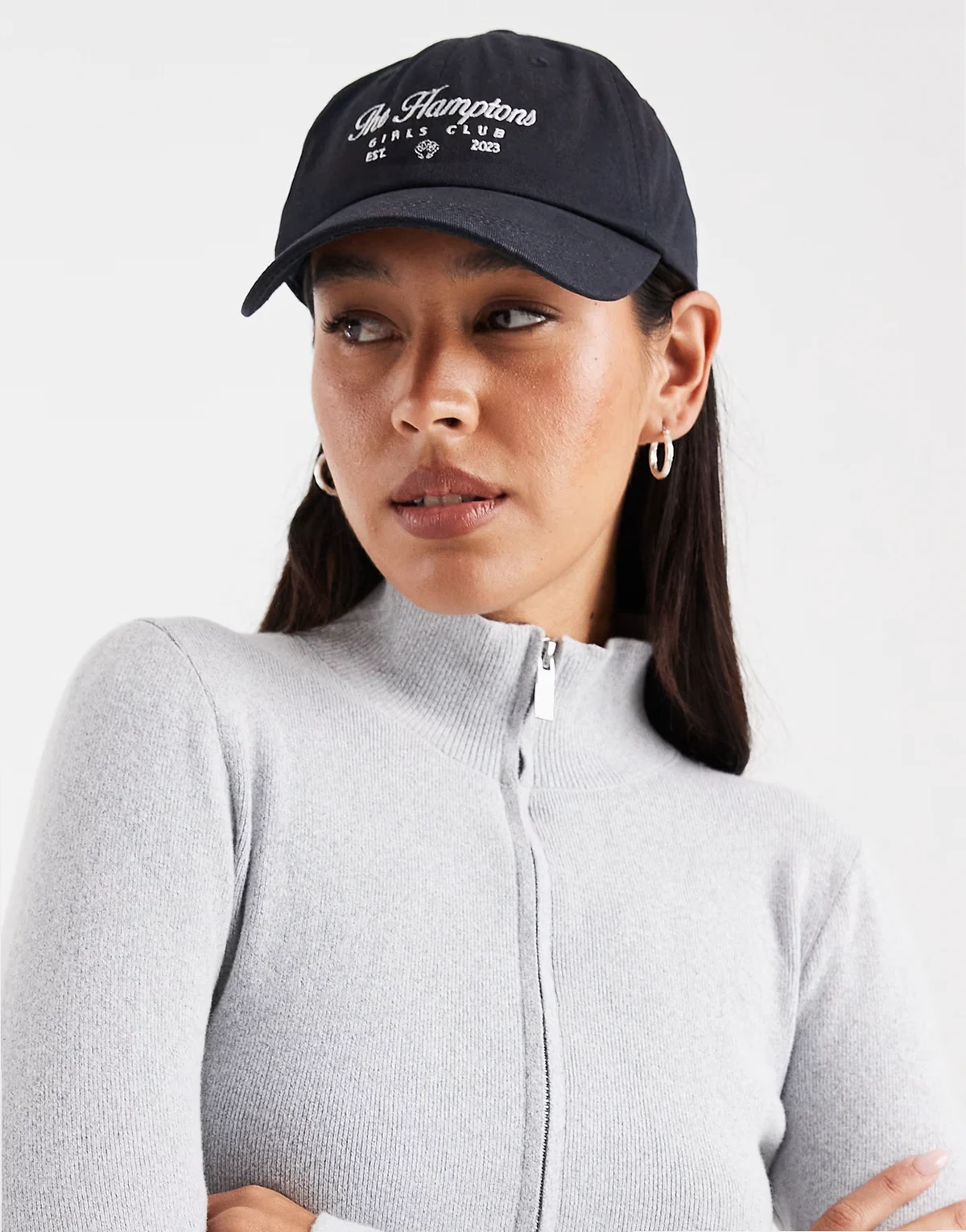 – Kappe in Marineblau mit „The Hamptons“-Slogan