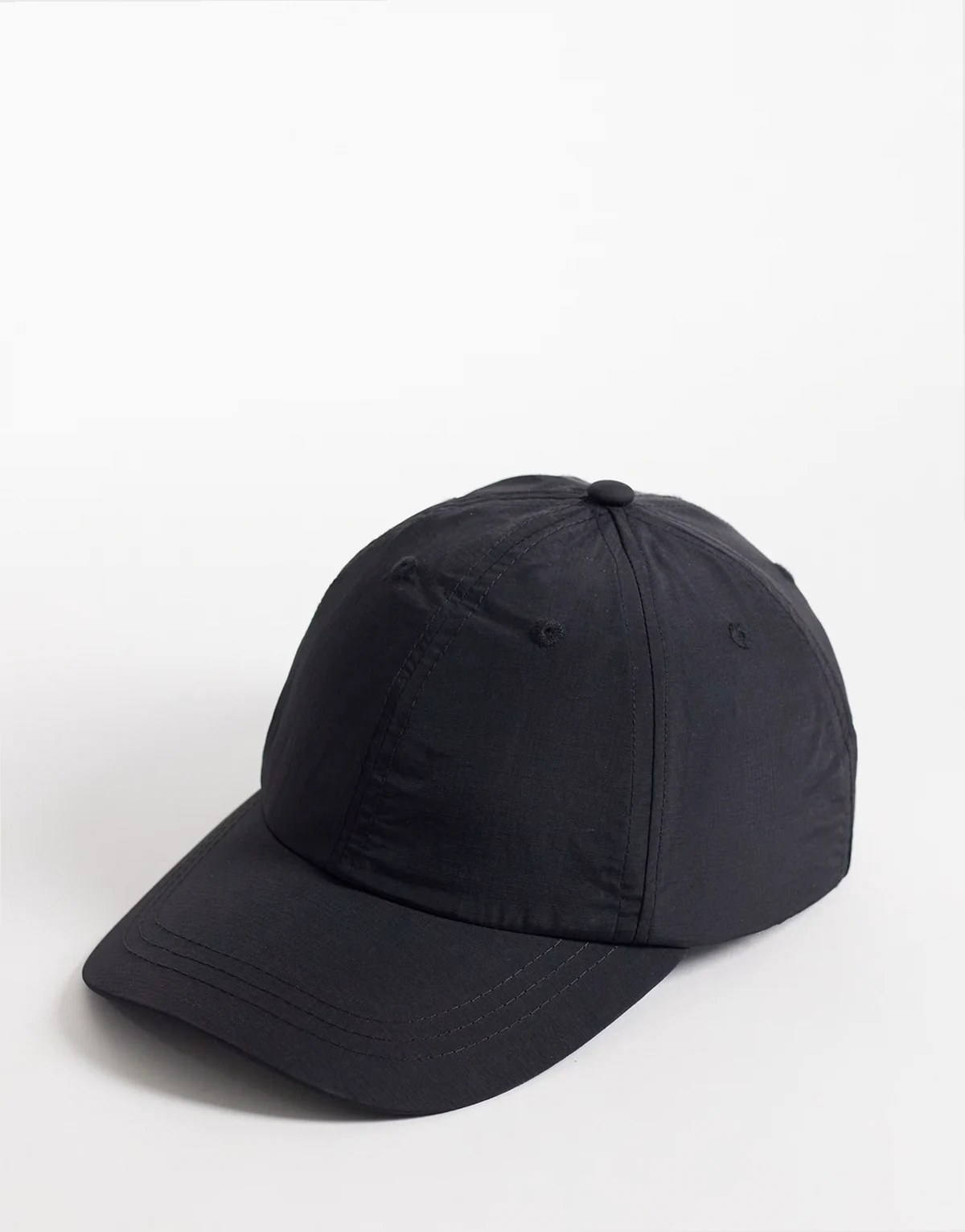 quick dry performance running cap in black