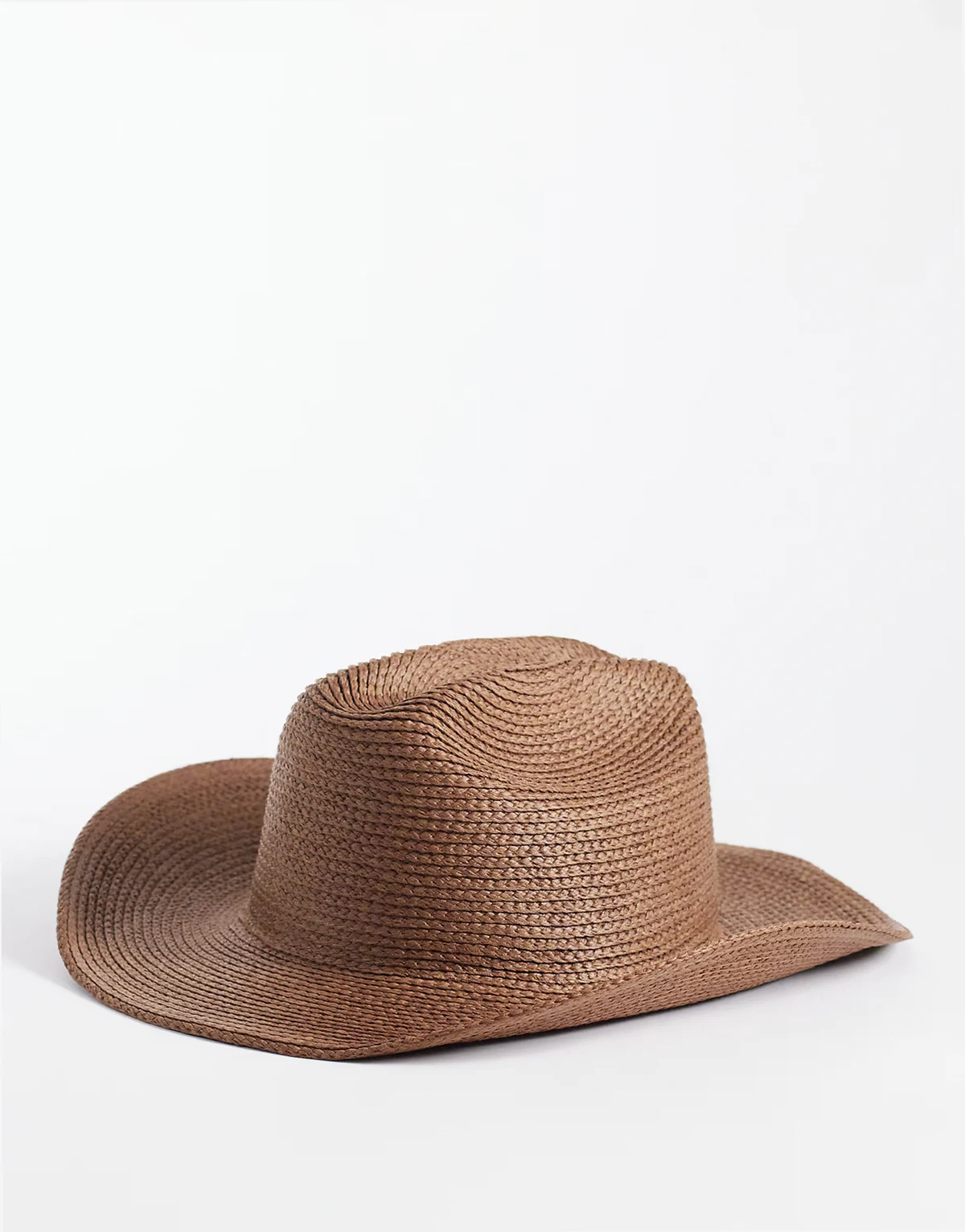 straw cowboy hat in dark brown