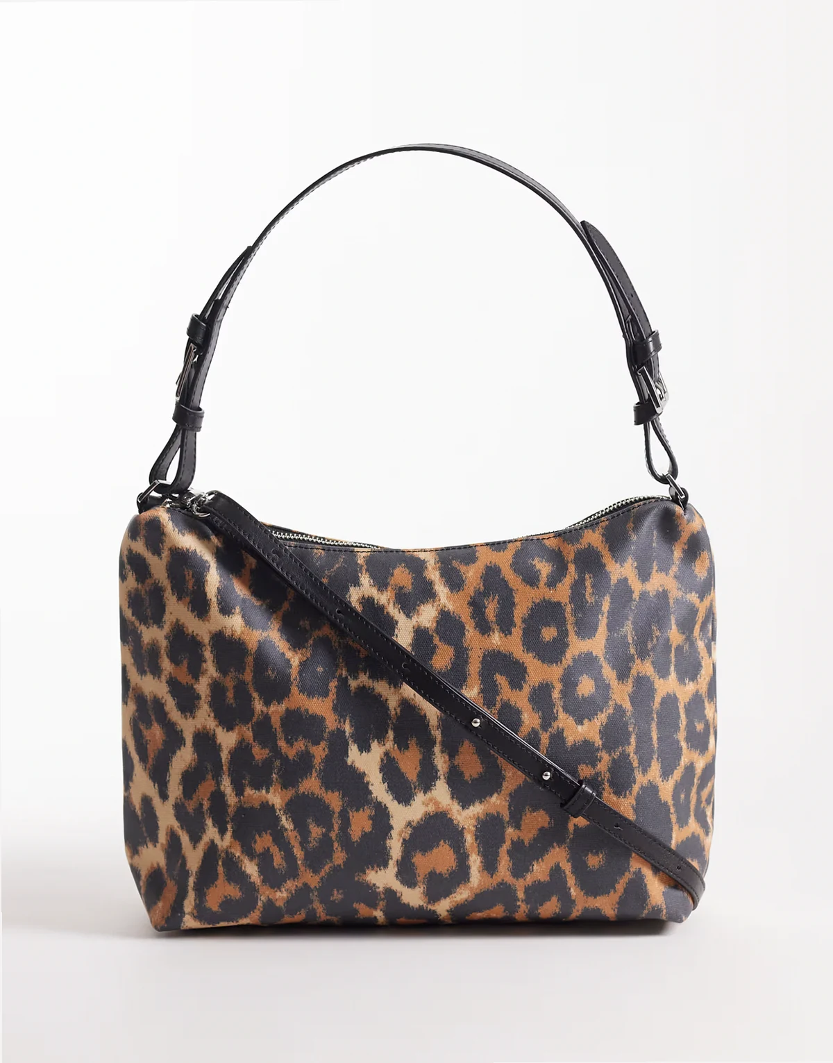 Becksöndergaard – Ginny – Beschichtete Schultertasche mit Leopardenmuster