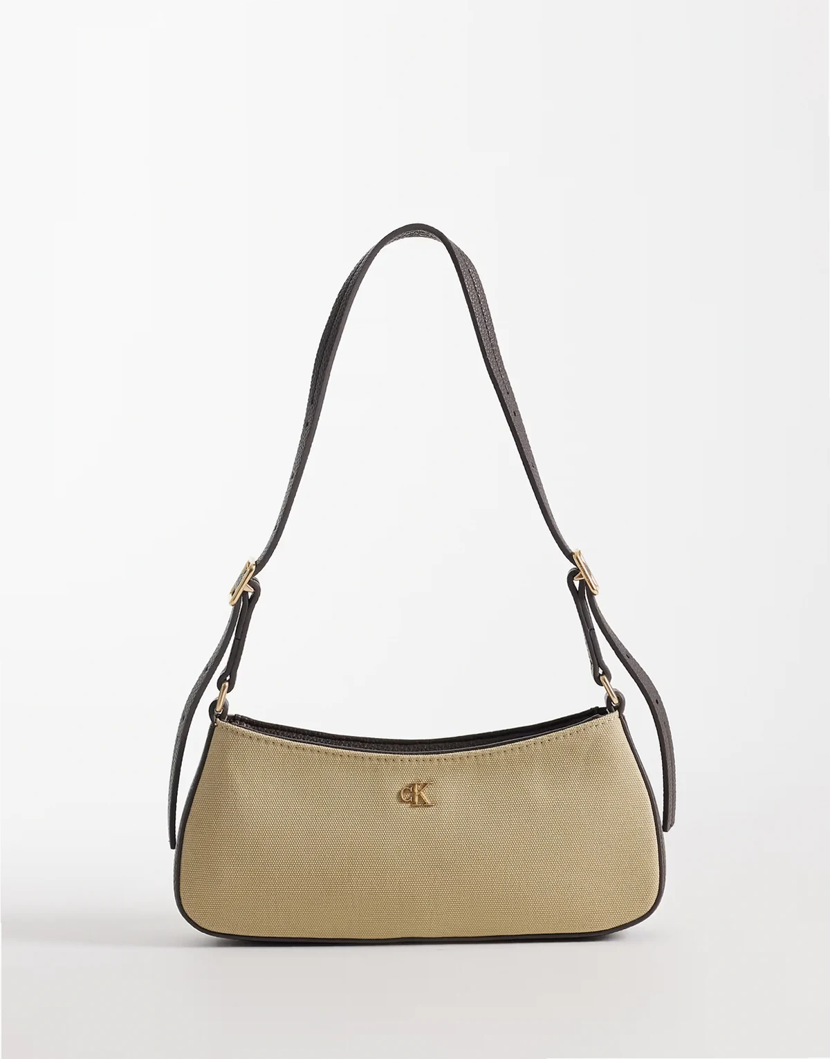 Jeans – Kleine Schultertasche aus Canvas in Natur