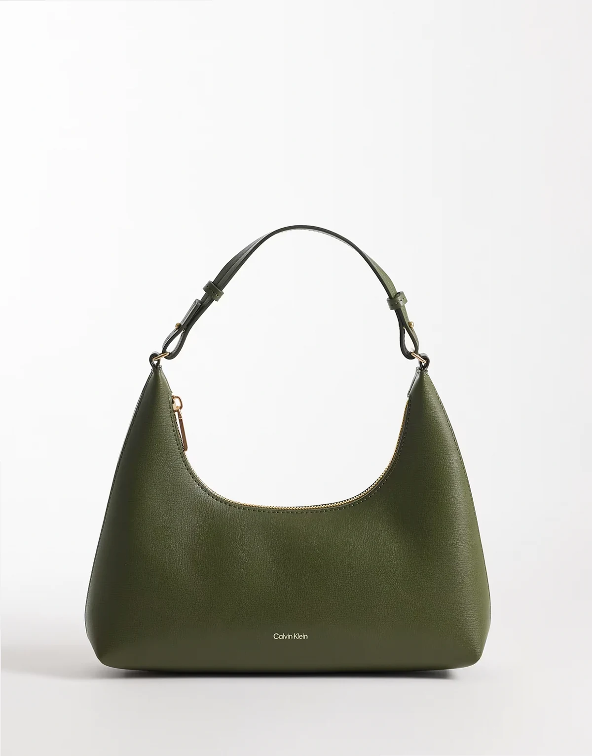 Jeans – Umwandelbare Schultertasche in Khaki mit Folienlogo